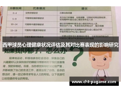 西甲球员心理健康状况评估及其对比赛表现的影响研究